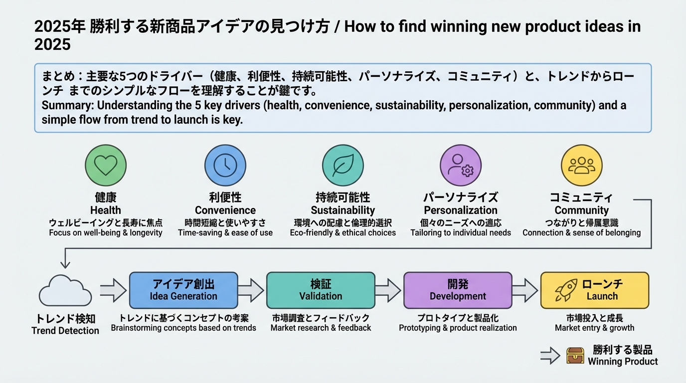 2025年に販売したい新製品アイデア30選【成功例付き】