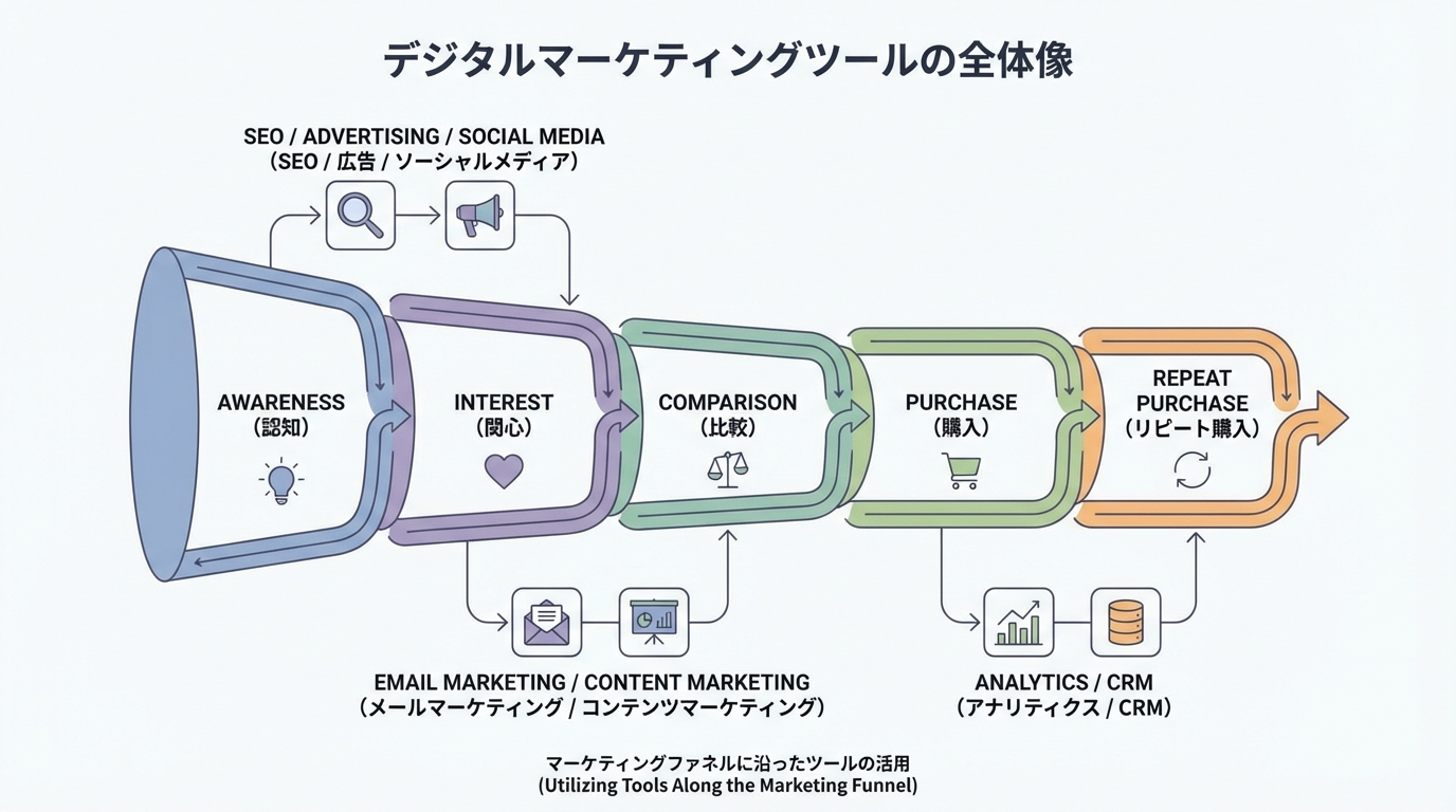 デジタルマーケティングツール18選:おすすめ無料ツールも紹介