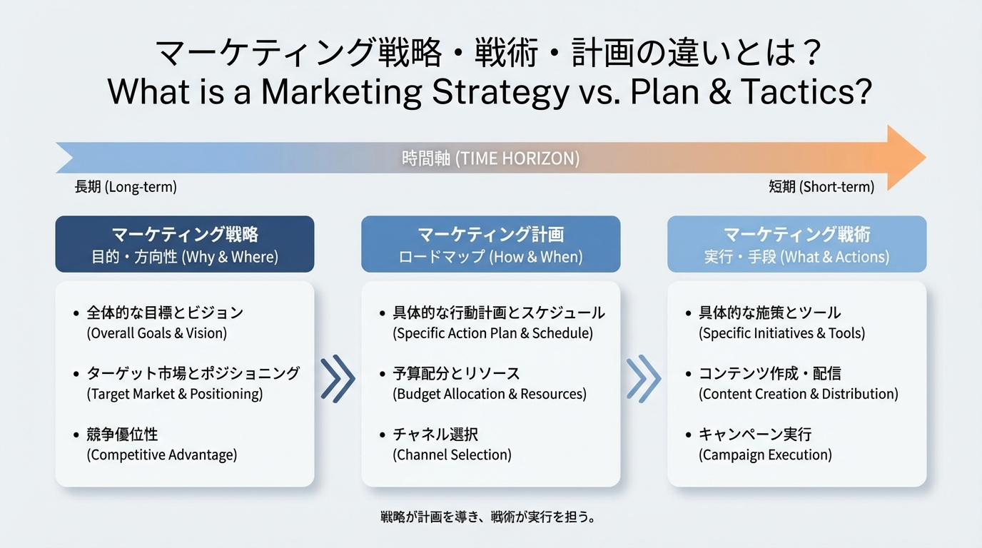 マーケティング戦略とは?主なフレームワークと立て方