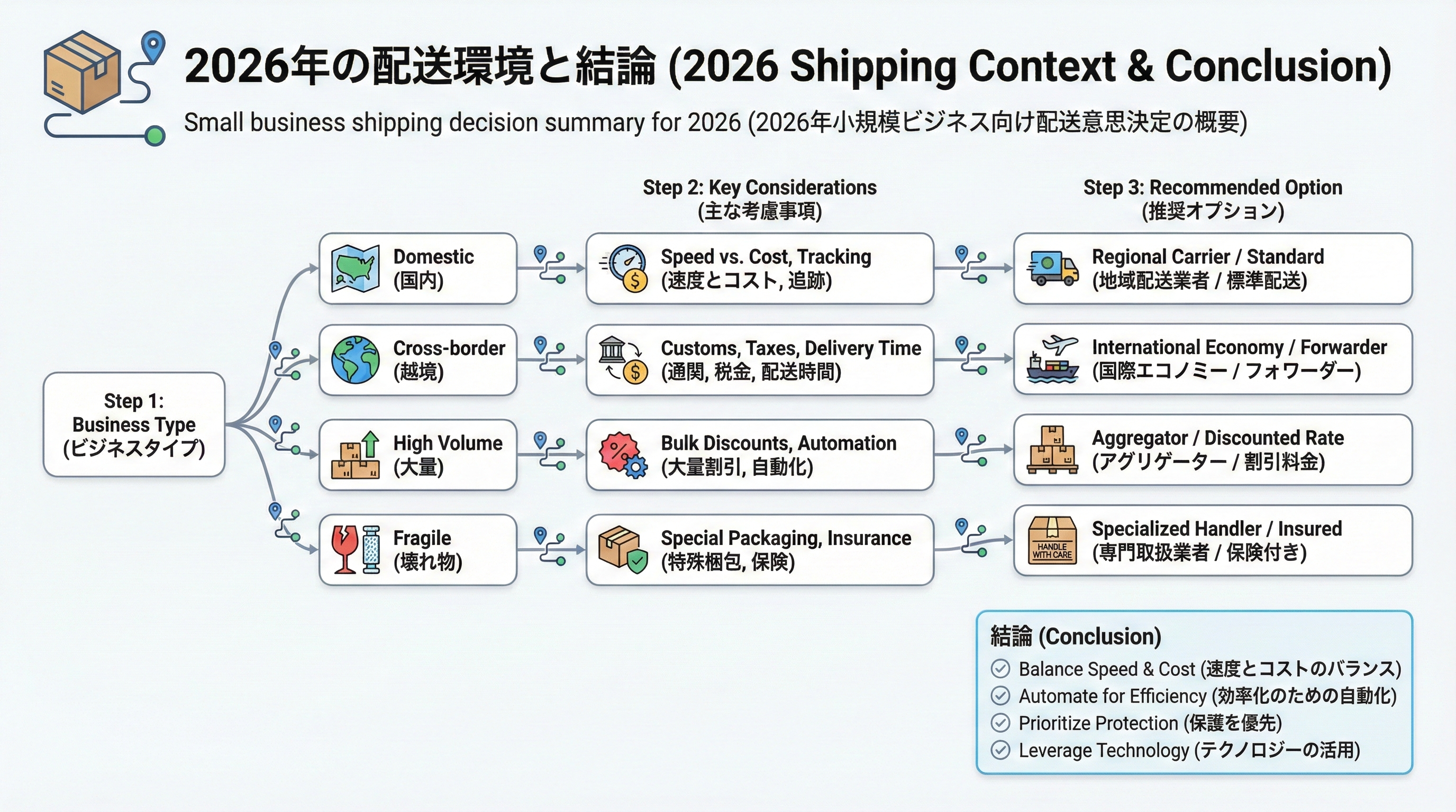 小規模ビジネスにおすすめの配送サービス（2026年版）