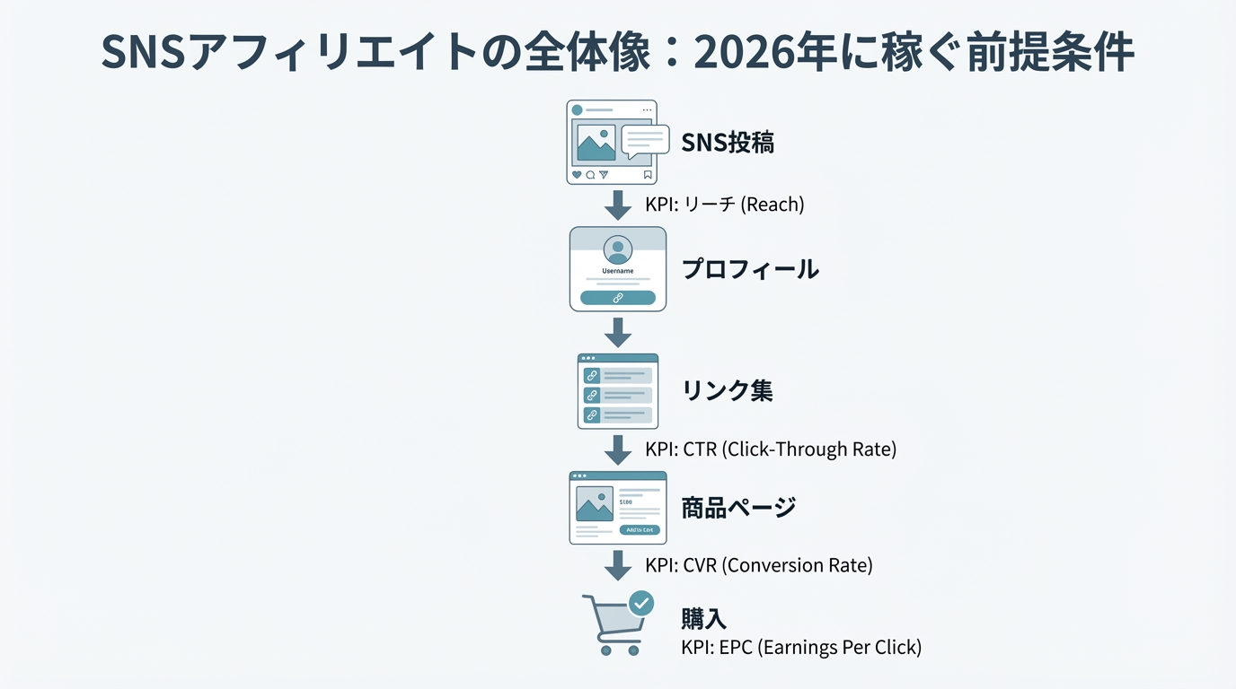 SNSで稼ぐ！アフィリエイトマーケティングの戦略とは〖2026年版〗