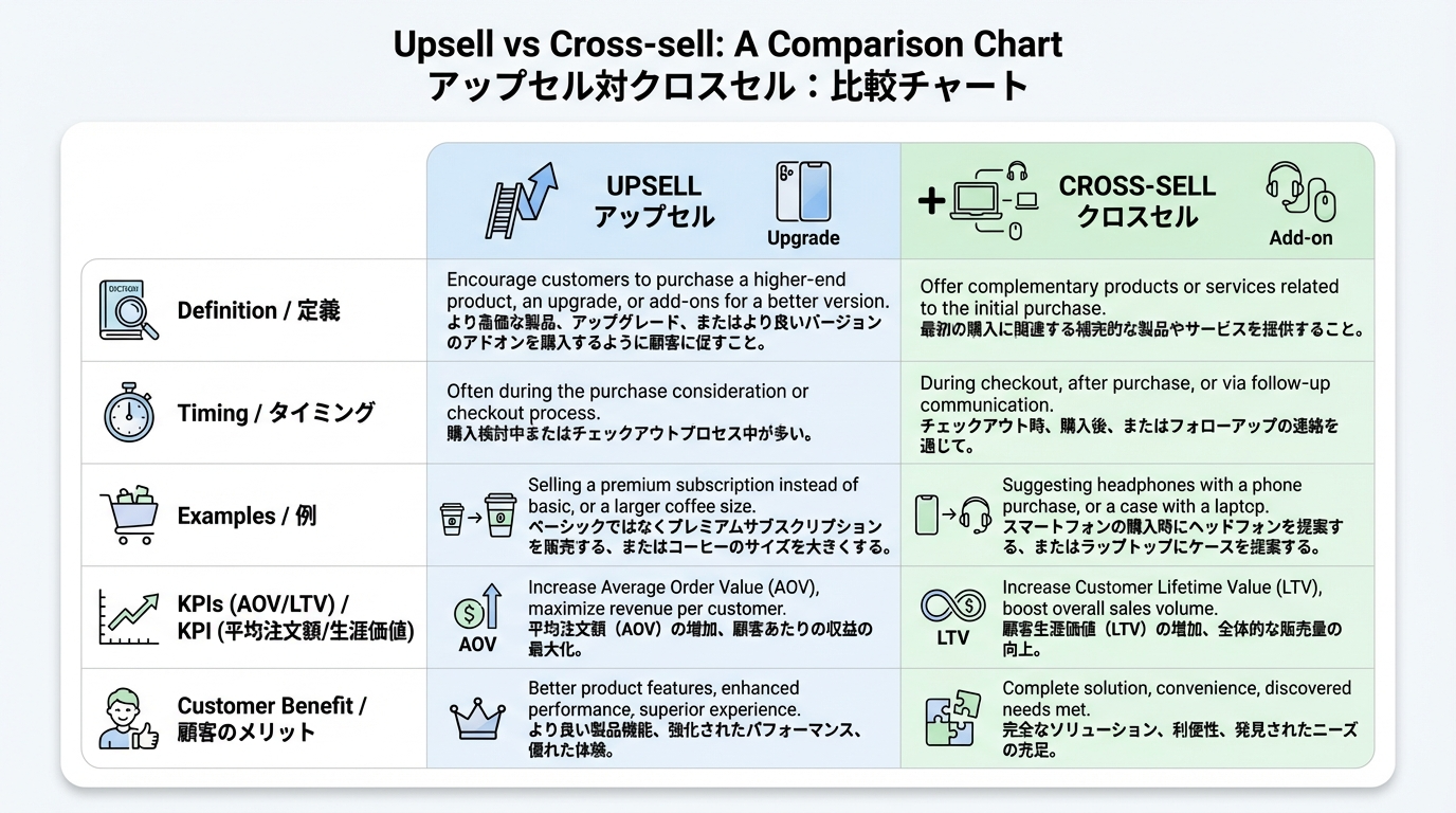 アップセルとは？意味や効果的なやり方〖2025年版〗