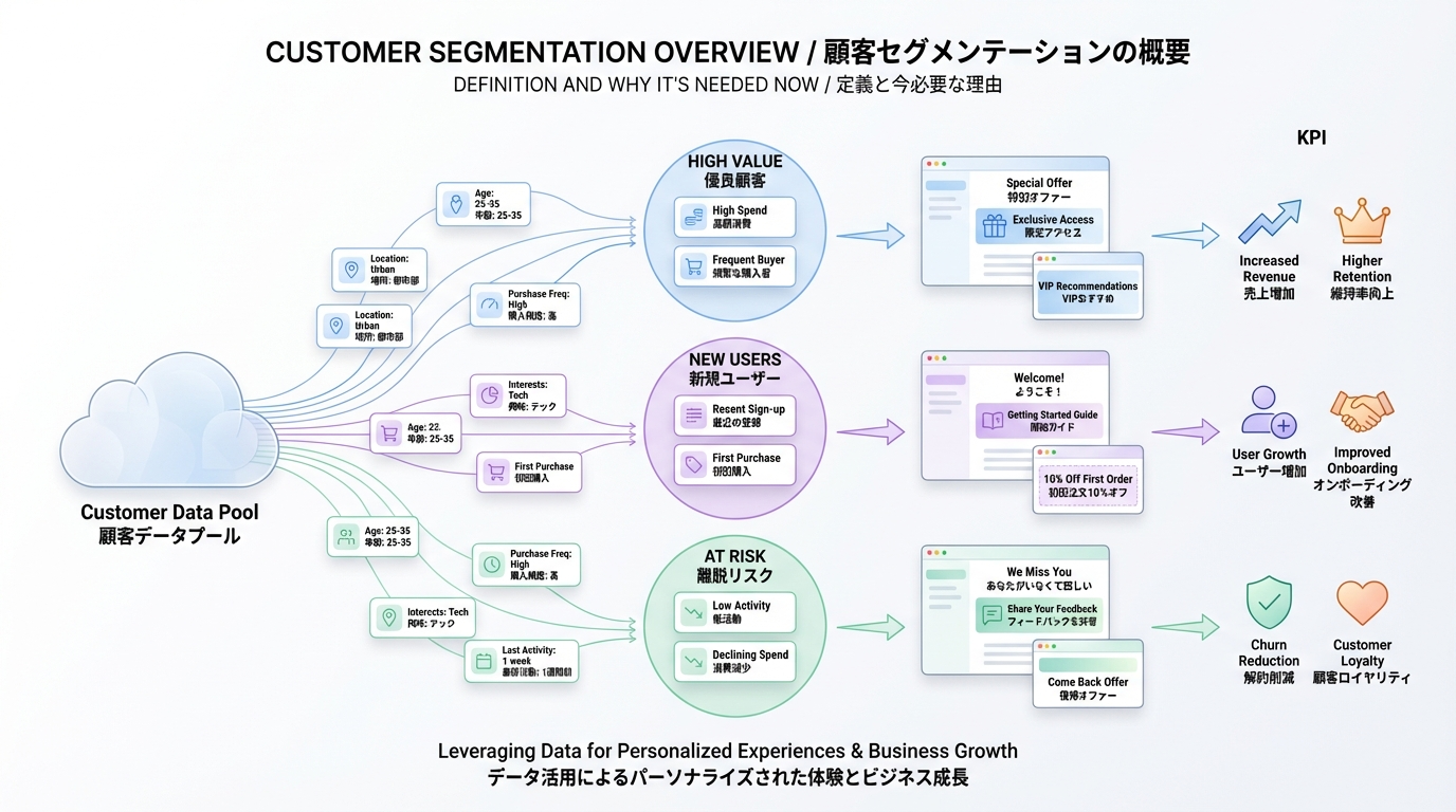 顧客セグメンテーションとは？定義や効果的な活用方法をわかりやすく解説
