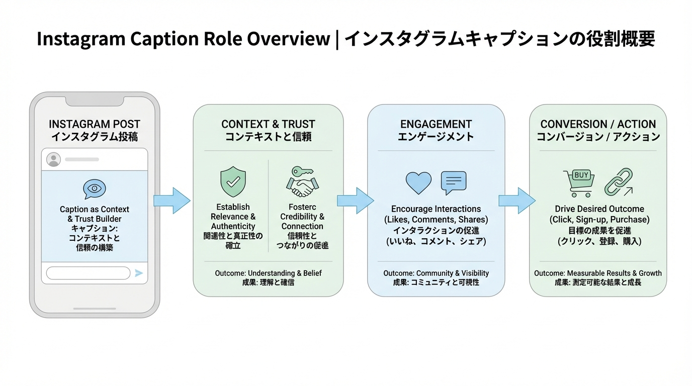インスタのキャプションの書き方とコツ（例文付き）